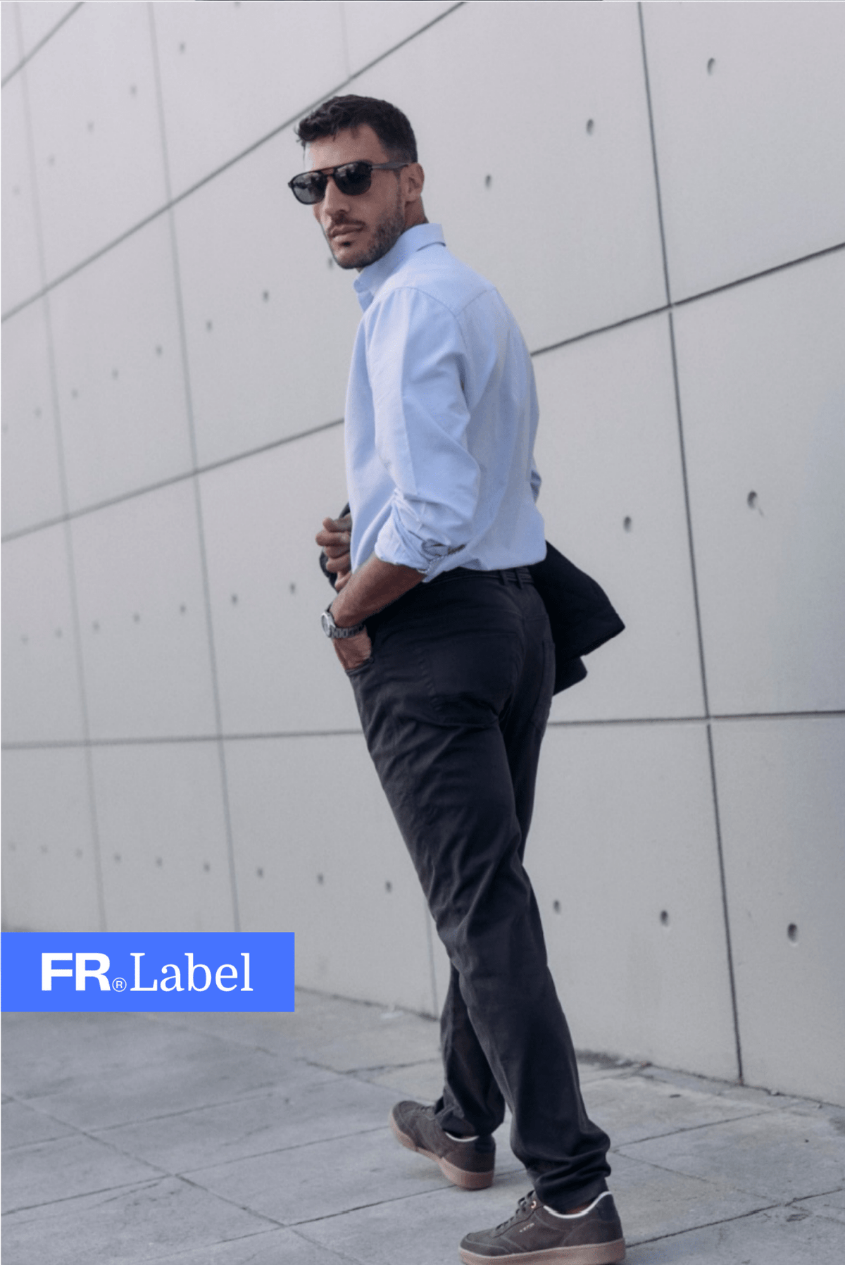 Label - Pantalón hombre shaper azul - Froens