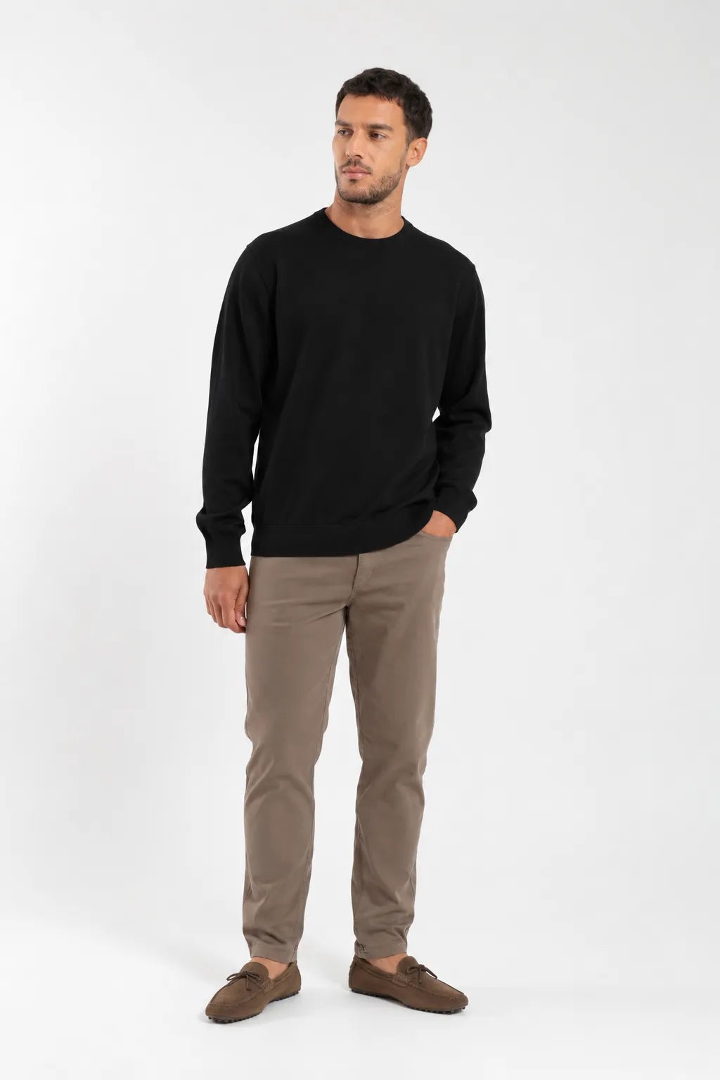 Label - Pantalón hombre shaper café - Froens