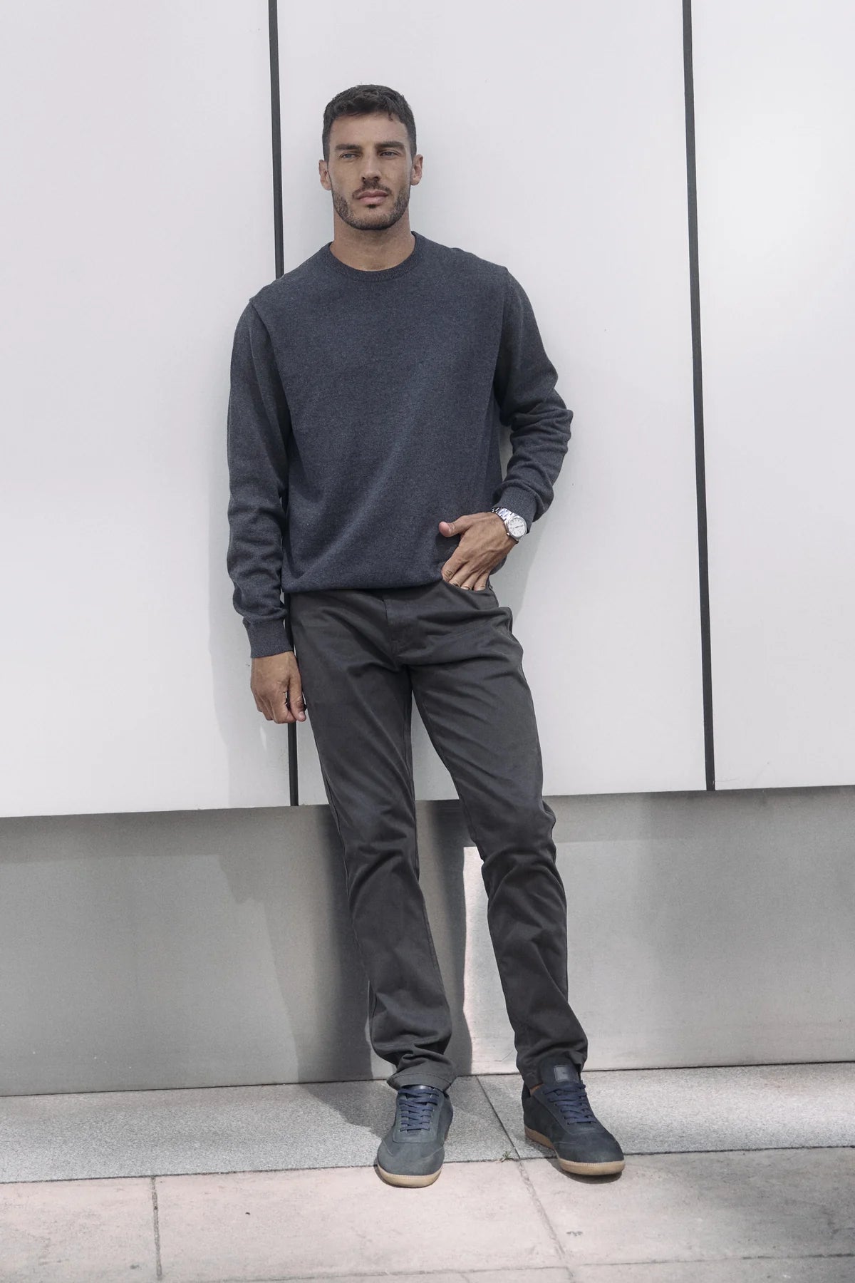 Label - Pantalón hombre shaper grafito - Froens