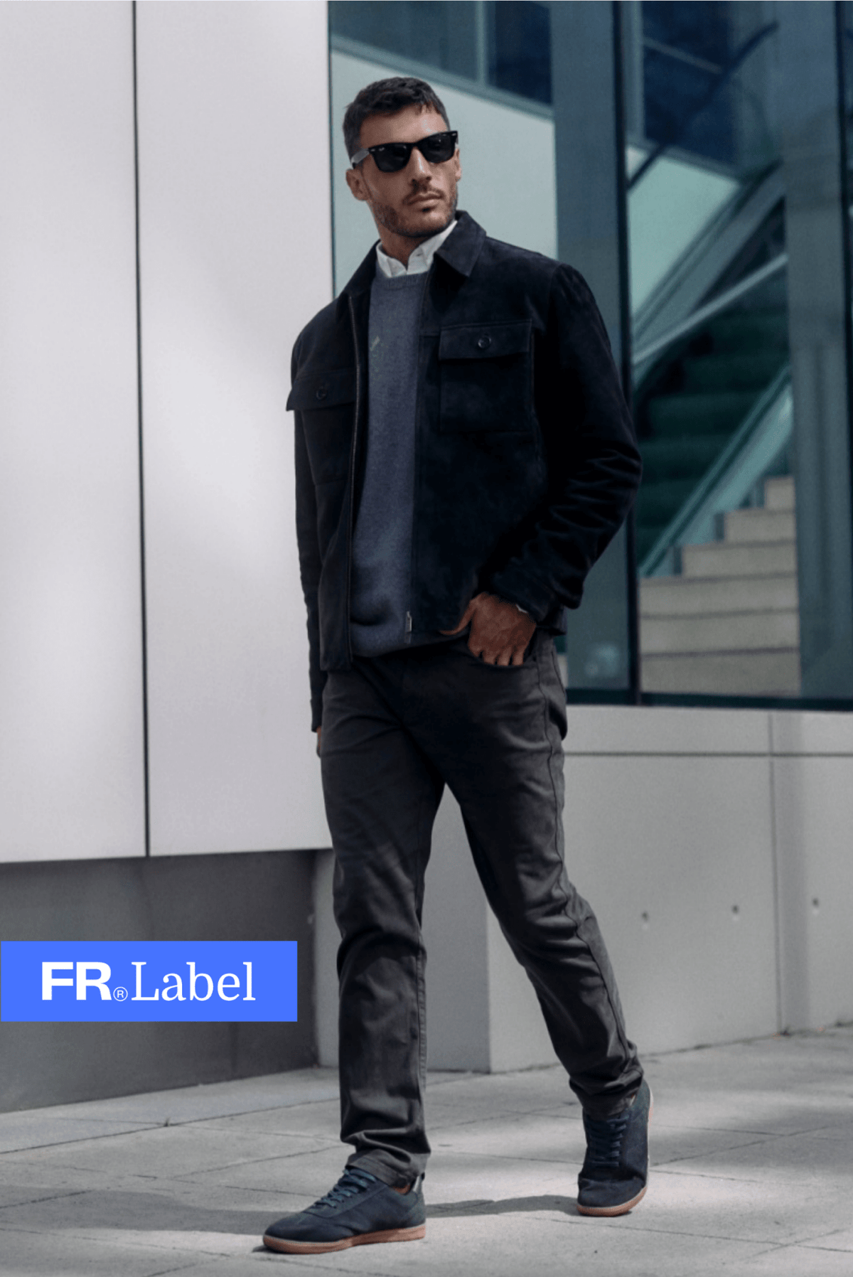 Label - Pantalón hombre shaper negro - Froens