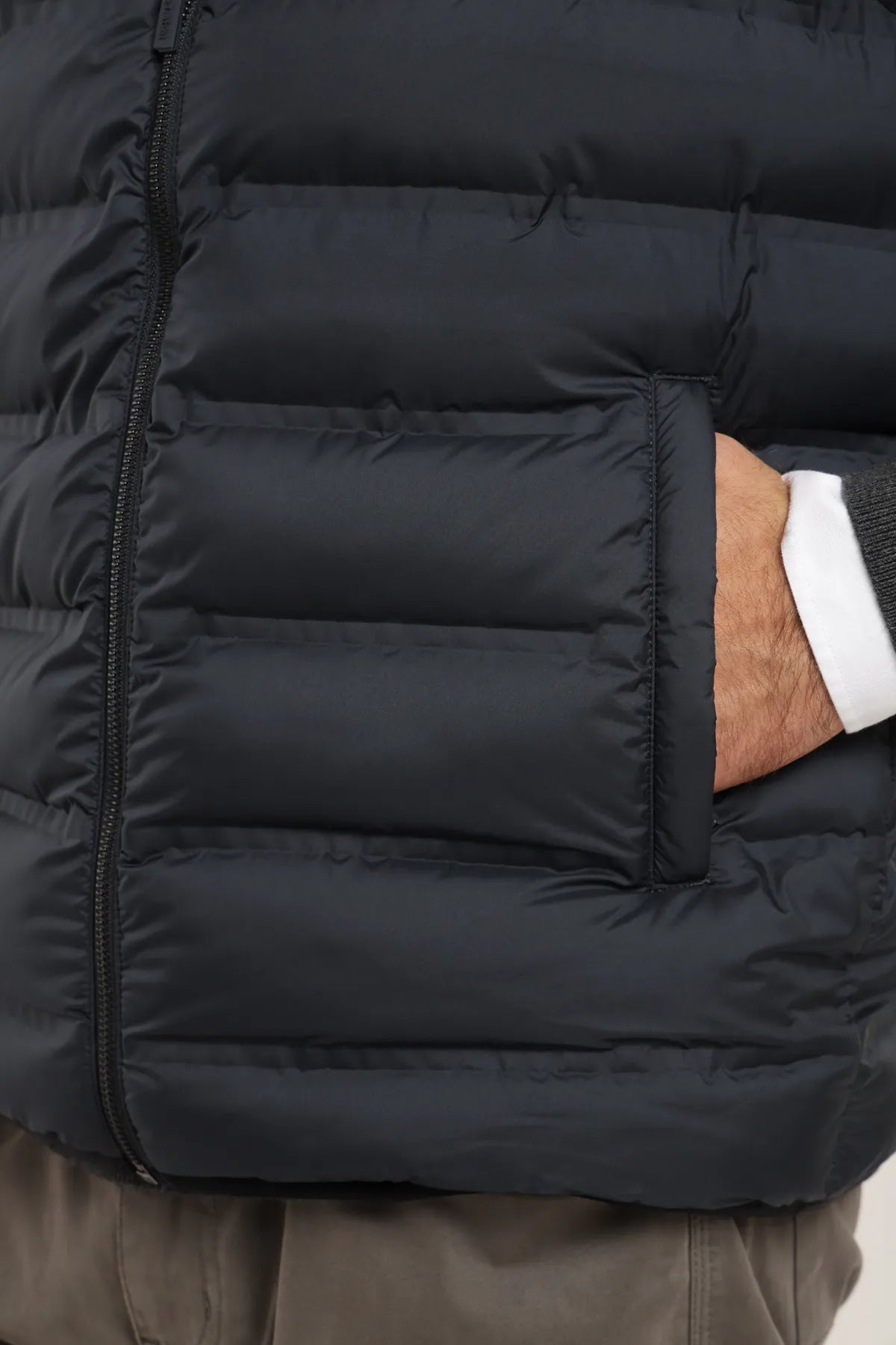 Label - Parka hombre sin mangas azul - Froens