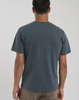 Label - Polera manga corta hombre Slim azul Froens