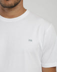 Label - Polera manga corta hombre Slim blanco Froens