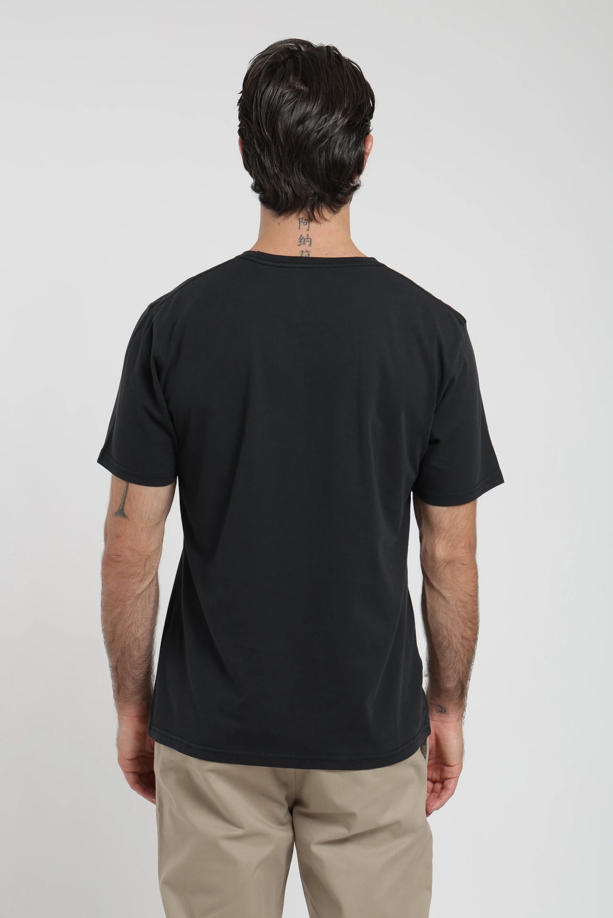 Label - Polera manga corta hombre slim negro
