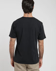 Label - Polera manga corta hombre slim negro