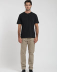 Label - Polera manga corta hombre slim negro