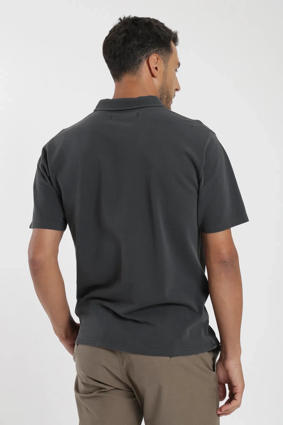 Label - Polera manga corta hombre Valencia grafito Froens