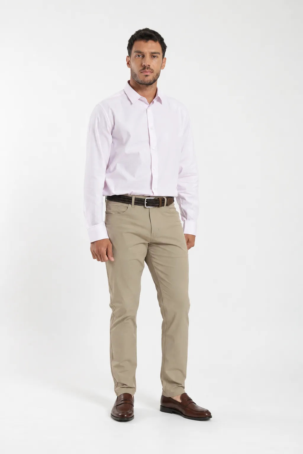 Label - Camisa manga larga york mini check rosado