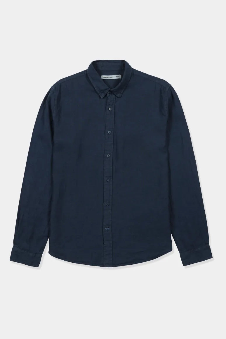 Label - Camisa manga larga amalfi azul