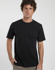 Polera manga corta hombre Heavyweight Loose negro - Algodón orgánico