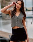 Falda short Sol negro - Lino - Frøens
