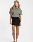 Falda short Sol negro - Lino - Frøens