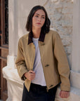 Chaqueta mujer Barn beige - Algodón orgánico - Frøens