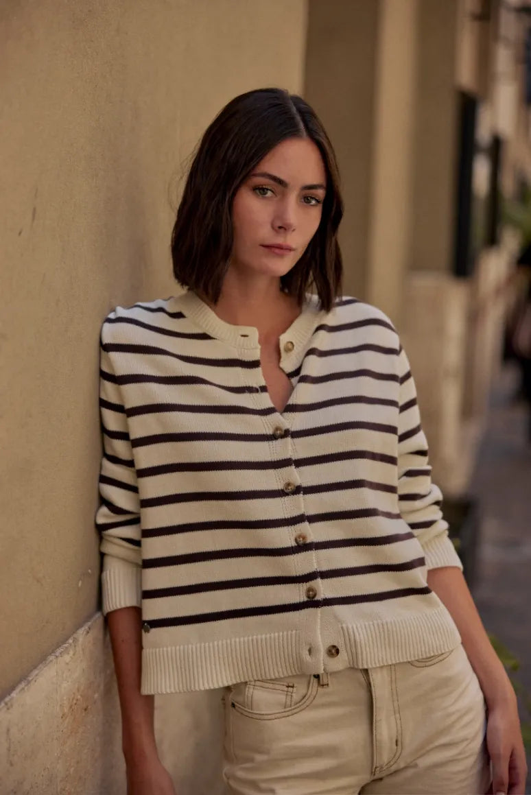 Cardigan mujer Natal crudo - Algodón orgánico - Frøens