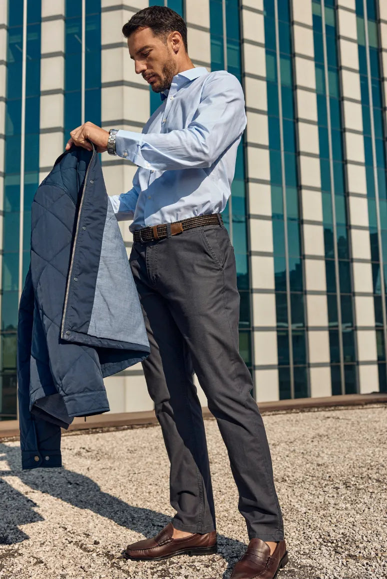 Label - Pantalón hombre shaper grafito
