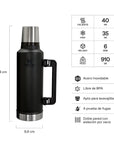 Termo classic black 2.0  | 1.4 LT Stanley