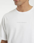Polera manga corta hombre Oversize blanco - Algodón orgánico