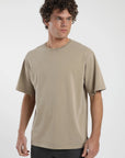Polera manga corta hombre Oversize camel - Algodón orgánico