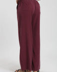 Pantalón mujer coral burdeo Froens