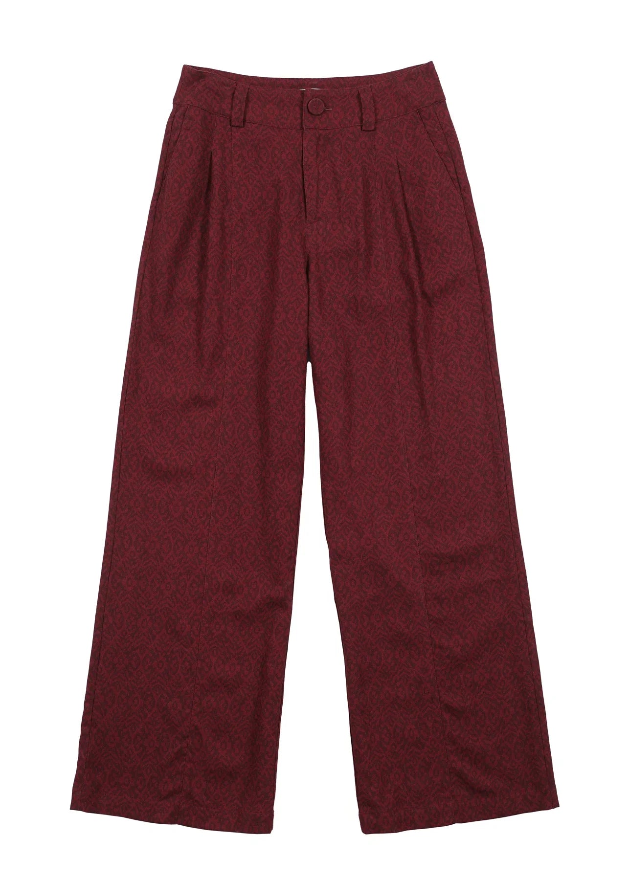 Pantalón mujer Docas rombos burdeo Froens