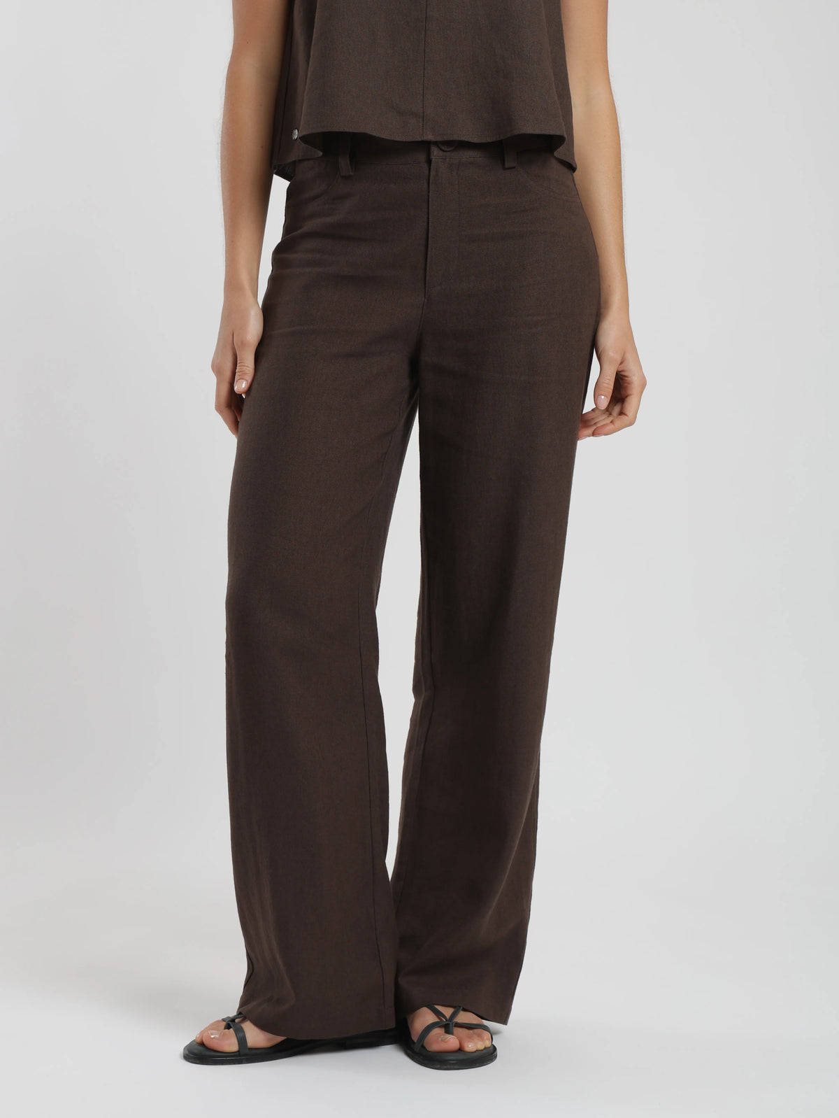 Pantalón mujer faro café Froens