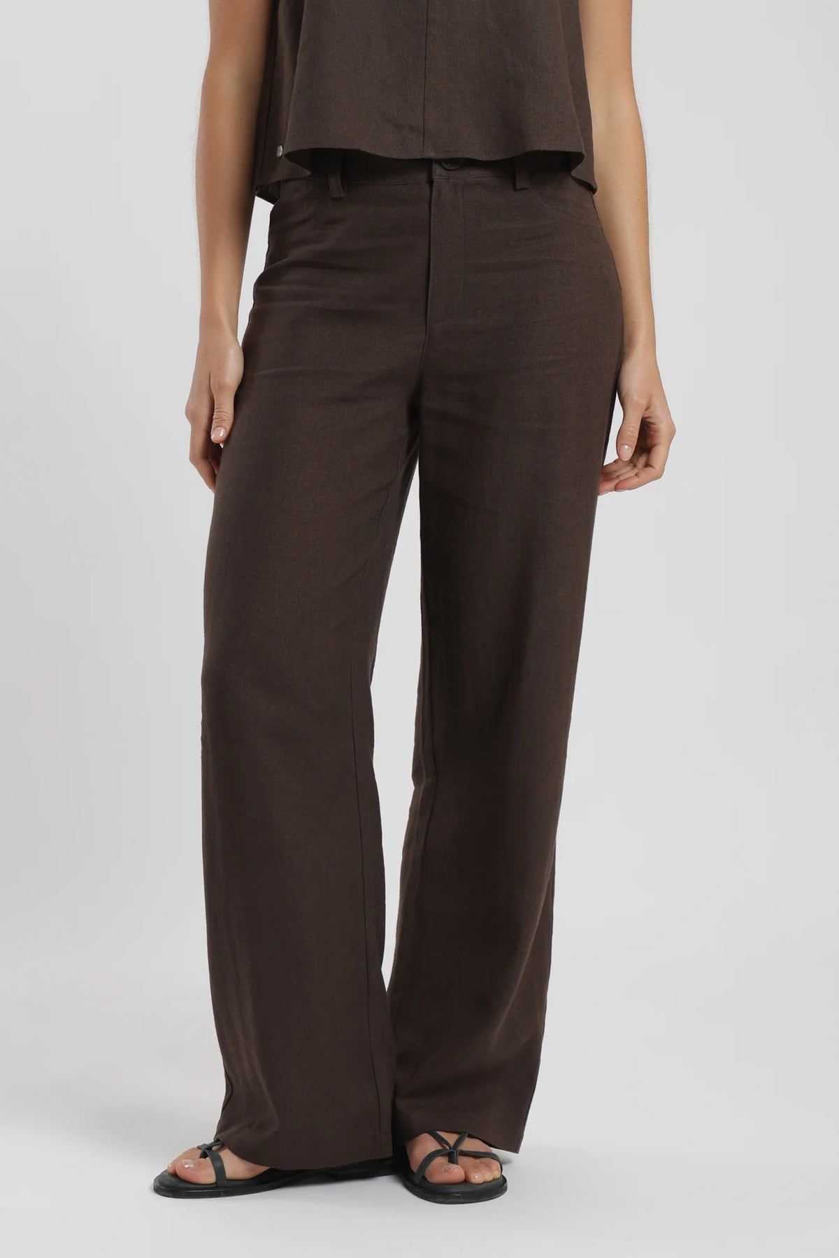 Pantalón mujer faro café Froens