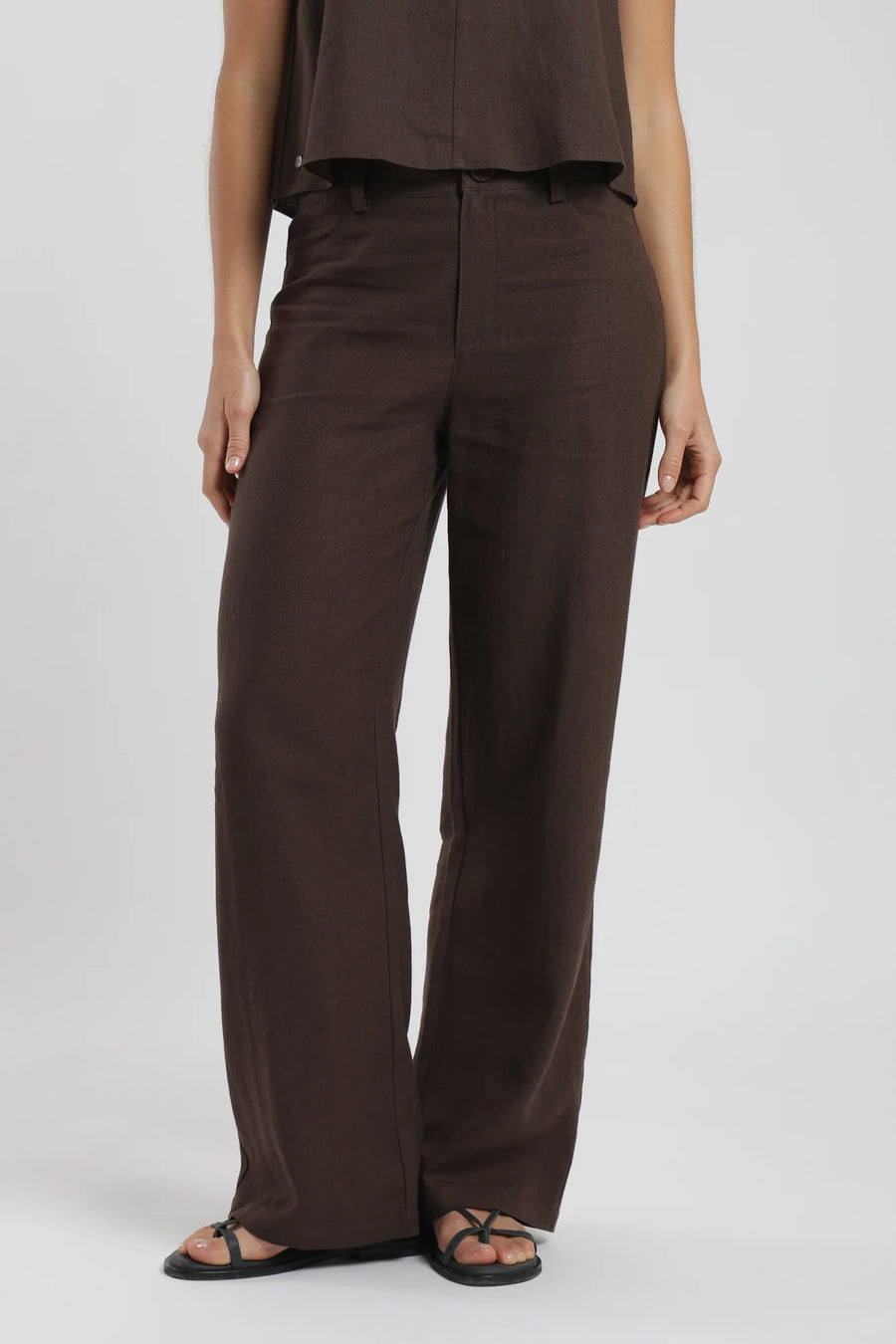 Pantalón mujer faro café Froens