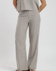 Pantalón mujer faro stripes beige Froens