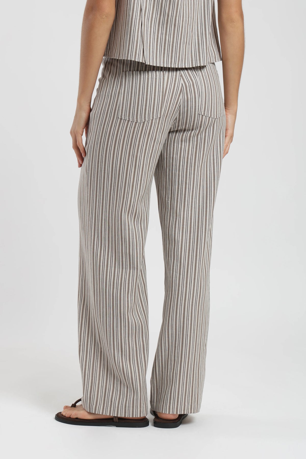 Pantalón mujer faro stripes beige Froens