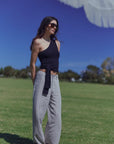 Pantalón mujer faro stripes beige Froens