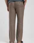 Pantalón hombre lino taupe Froens
