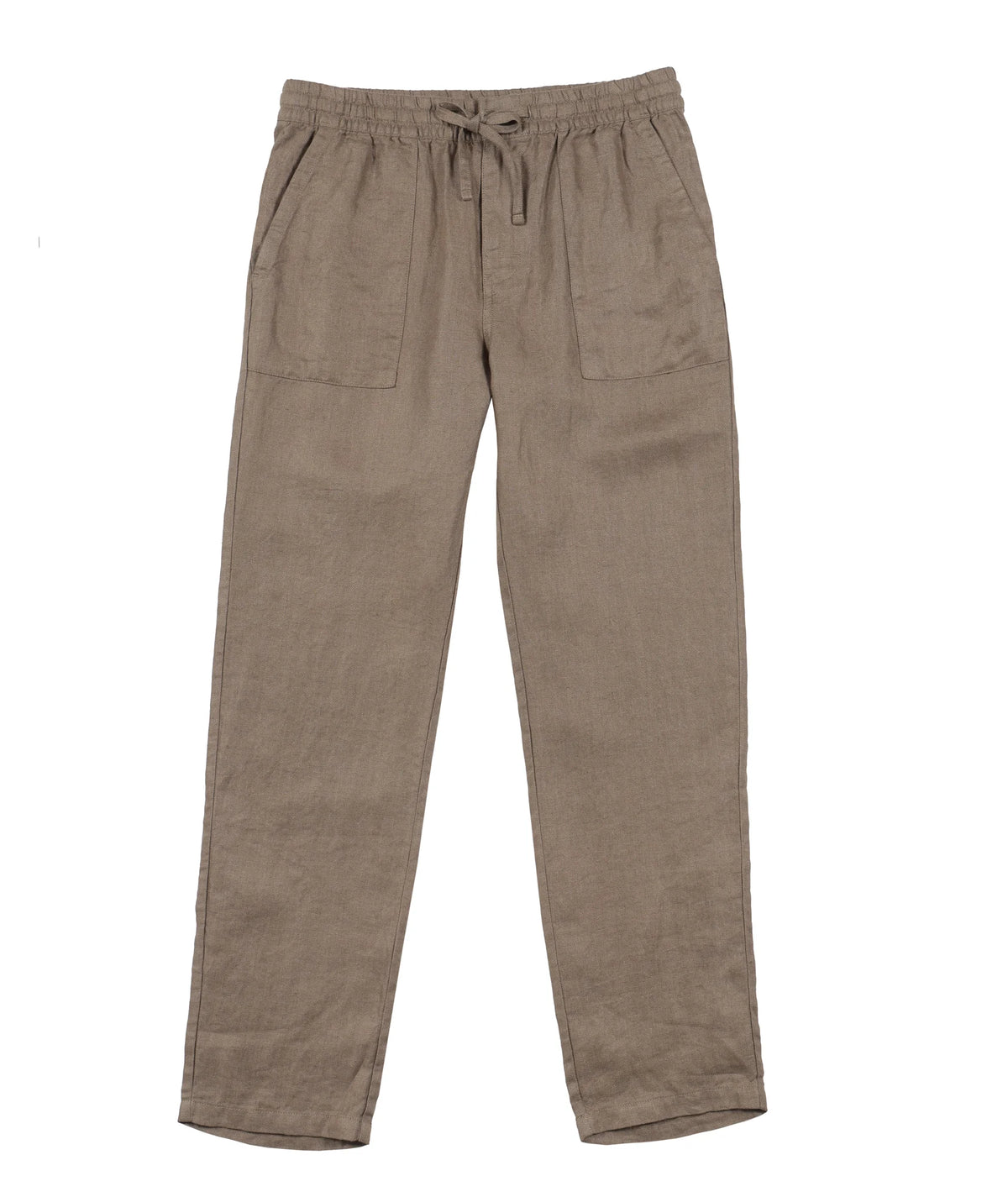 Pantalón hombre lino taupe Froens