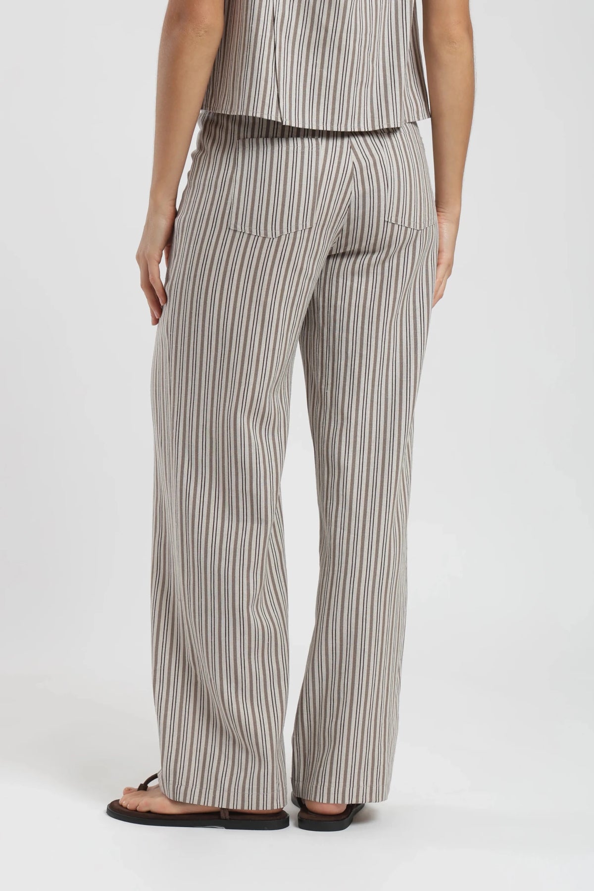 Pantalón mujer faro stripes beige Froens
