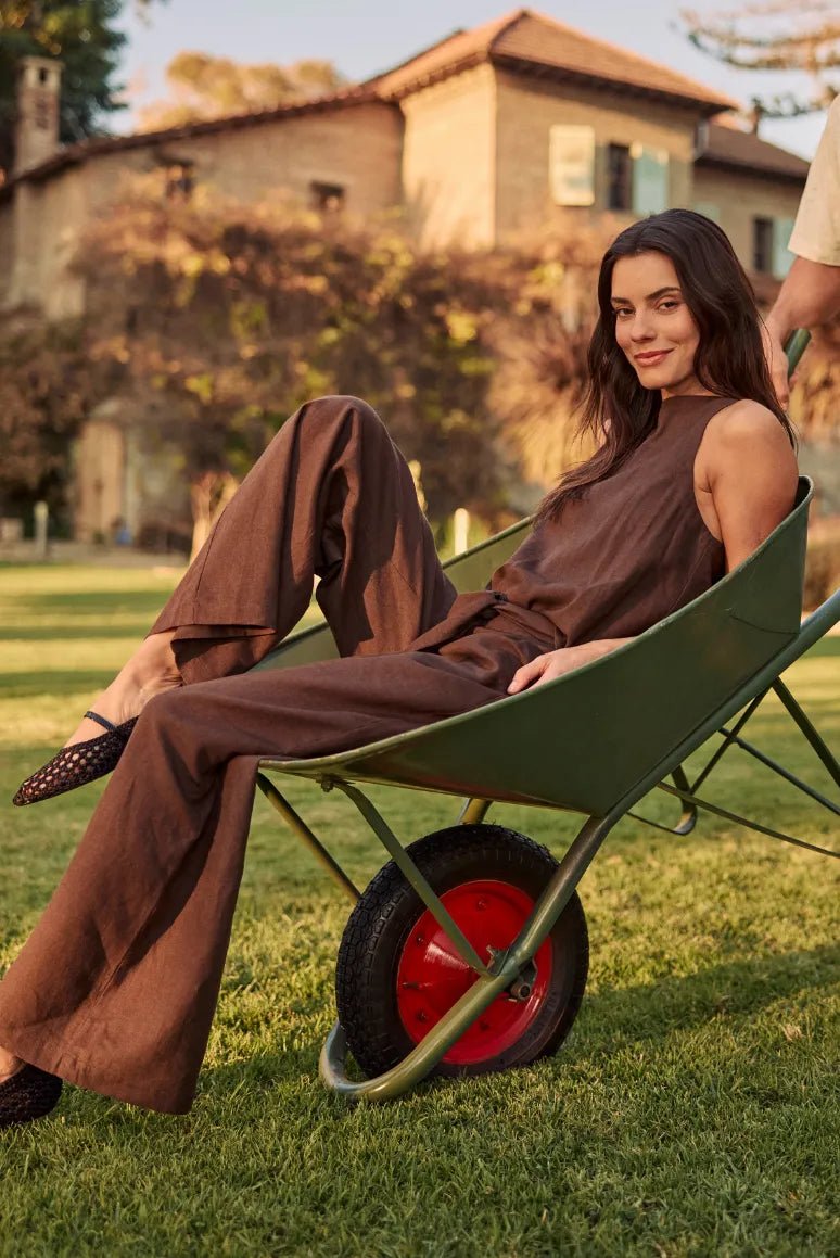 Pantalón mujer mara café - Froens