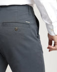 Label - Pantalón hombre Chino azul algodón orgánico