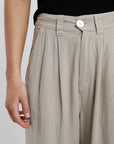 Pantalón mujer Palazzo beige