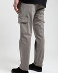 Pantalón hombre Cargo ceniza - Algodón orgánico