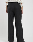 Pantalón mujer Moca rayas gris - Lana