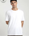 Polera manga corta hombre Plain blanco - Algodón orgánico