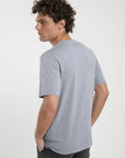 Polera manga corta hombre Plain lila - Algodón orgánico
