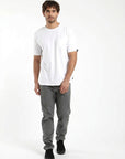 Polera manga corta hombre Bolsillo blanco