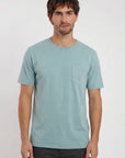 Polera manga corta hombre Bolsillo petróleo