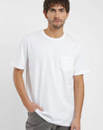 Polera manga corta hombre Bolsillo stitch blanco Froens