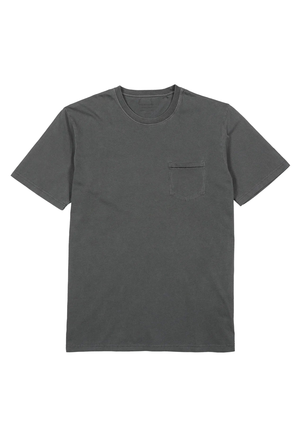 Polera manga corta hombre Bolsillo stitch grafito