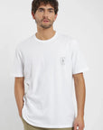 Polera manga corta hombre Carpintero blanco Froens