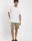 Polera manga corta hombre Carpintero blanco Froens