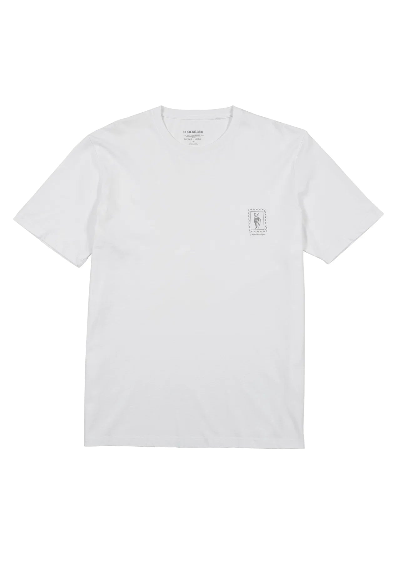 Polera manga corta hombre Carpintero blanco