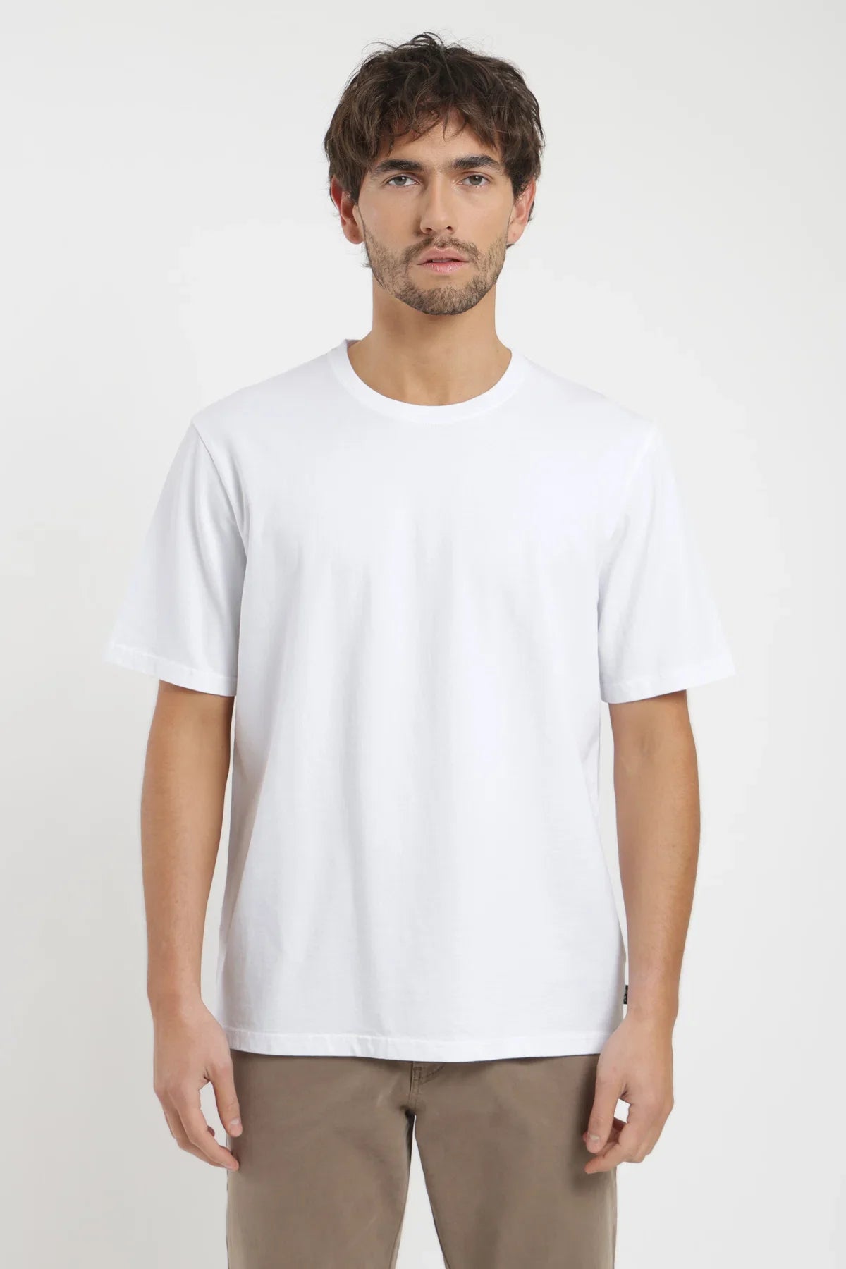 Polera manga corta hombre Crop blanco Froens