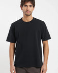 Polera manga corta hombre Crop negro Froens