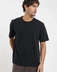 Polera manga corta hombre Crop negro Froens